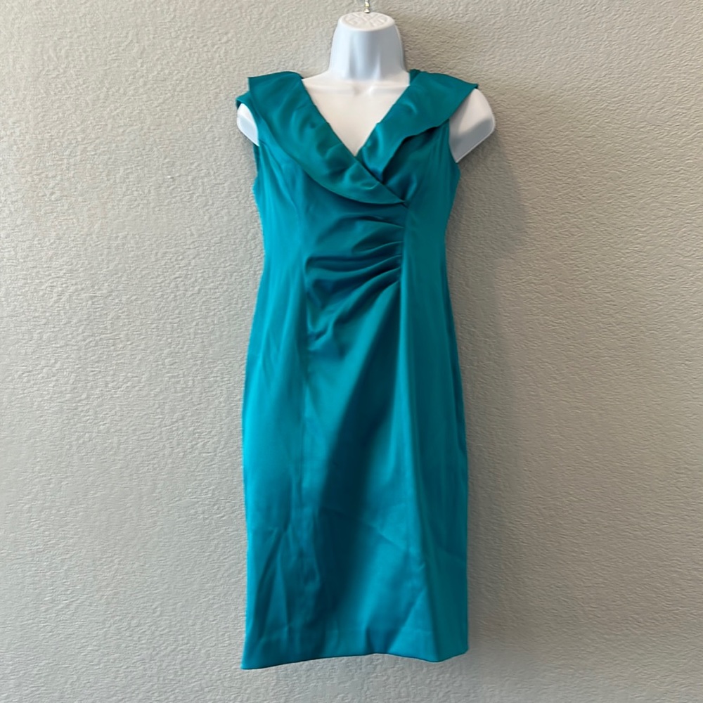 Gorgeous EVAN PICONE Retro & classic Women’s 2P Teal Dress